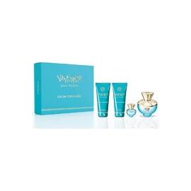 VERSACE DYLAN TURQUOISE POUR FEMME GIFT SET EDT 100 ML, SHOWER GEL 100 ML, BODY GEL 100 ML AND MINIATURE EDT 5 ML