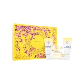 VERSACE YELLOW DIAMOND GIFT SET EDT 90 ML, BODY LOTION 100 ML, SHOWER GEL 100 ML AND MINIATURE EDT 5 ML