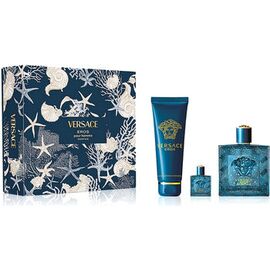 VERSACE EROS PARFUM GIFT SET PARFUM 100 ML, SHOWER GEL 150 ML AND A MINIATURE PERFUME 5 ML