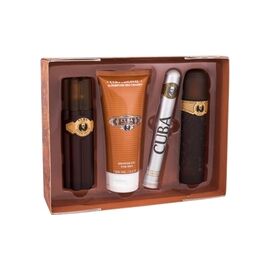 CUBA GOLD GIFT SET EDT 100 ML, AFTER SHAVE CUBA GOLD 100 ML, SHOWER GEL CUBA GOLD 200 ML AND CUBA GOLD EDT 35 ML