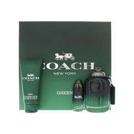 COACH GREEN FOR MEN GIFT SET EDT 100 ML, MINIATURE EDT 15 ML AND SHOWER GEL 100 ML