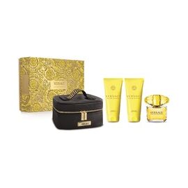 VERSACE YELLOW DIAMOND GIFT SET EDT 90 ML, BODY LOTION 100 ML, SHOWER GEL 100 ML AND COSMETIC BAG