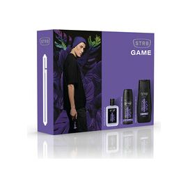 STR8 GAME GIFT SET AFTERSHAVE 50 ML, DEODORANT 150 ML AND SHOWER GEL 250 ML