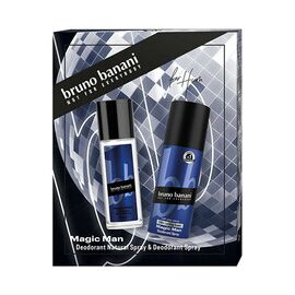 BRUNO BANANI MAGIC MAN GIFT SET DEODORANT 75 ML A DEOSPRAY 150 ML