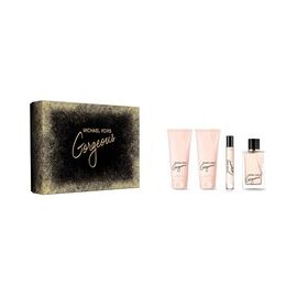 MICHAEL KORS GORGEOUS! GIFT SET EDP 100 ML, BODY LOTION 100 ML, SHOWER GEL 100 ML AND MINIATURE EDP 10 ML