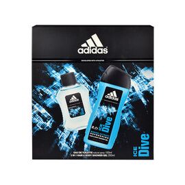 ADIDAS ICE DIVE GIFT SET EDT 100 ML SHOWER GEL ICE DIVE 250 ML