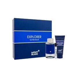 MONT BLANC EXPLORER ULTRA BLUE GIFT SET EDP 100 ML, MINIATURE EDP 7.5 ML AND SHOWER GEL 100 ML