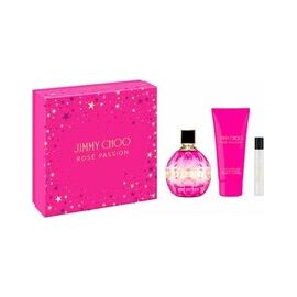 JIMMY CHOO ROSE PASSION GIFT SET EDP 100 ML, MINIATURE EDP 7.5 ML AND BODY LOTION 100 ML