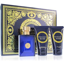 VERSACE DYLAN BLUE POUR HOMME EAU DE TOILETTE FOR MEN 50 ML + SPRCHOVÝ GEL 50 ML + BALZÁM PO HOLENÍ 50 ML GIFT SET