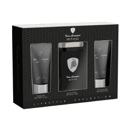 LAMBORGHINI MITICO GIFT SET EDT 125 ML, SHOWER GEL 100 ML AND AFTER SHAVE BALSAM (AFTER SHAVE BALM) 100 ML