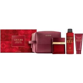 GUESS SEDUCTIVE RED POUR HOMME DÁRKOVÁ SADA EDT 100 ML, TĚLOVÝ SPREJ 226 ML, SPRCHOVÝ GEL 100 ML A TAŠTIČKA