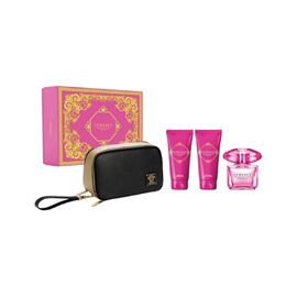 VERSACE BRIGHT CRYSTAL ABSOLU GIFT SET EDP 90 ML, BODY LOTION 100 ML, SHOWER GEL 100 ML AND COSMETIC BAG