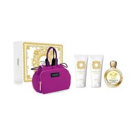 VERSACE EROS POUR FEMME GIFT SET EDT 100 ML, BODY LOTION 100 ML, SHOWER GEL 100 ML AND BAG