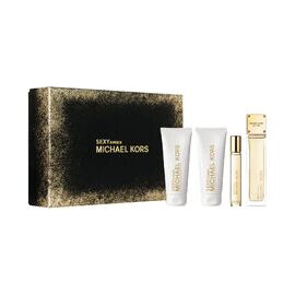 MICHAEL KORS SEXY AMBER GIFT SET EDP 100 ML, SHOWER GEL 100 ML, BODY LOTION 100 ML AND MINIATURE EDP 10 ML