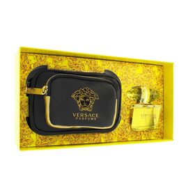 VERSACE YELLOW DIAMOND DÁRKOVÁ SADA PRO ŽENY TOALETNÍ VODA 90 ML + TĚLOVÉ MLÉKO 100 ML + SPRCHOVÝ GEL 100 ML + KOSMETICKÁ TAŠKA