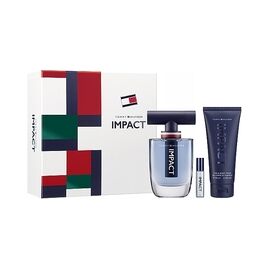 TOMMY HILFIGER IMPACT GIFT SET EDT 100 ML, SHOWER GEL 100 ML AND MINIATURE EDT 4 ML