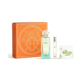 HERMÈS UN JARDIN SUR LE NIL GIFT SET EDT 100ML, EDT 15ML AND SOLID SOAP 50G