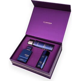 AL HARAMAIN AMBER OUD DUBAI NIGHT DÁRKOVÁ SADA EXTRAIT DE PARFUM 75 ML, EXTRAIT DE PARFUM 30 ML A TĚLOVÝ ZÁVOJ 250 ML
