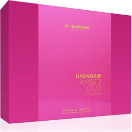 AL HARAMAIN AMBER OUD ULTRA VIOLET GIFT SET FOR WOMEN EAU DE PARFUM 75 ML + EAU DE PARFUM 30 ML + BODY MIST 200 ML