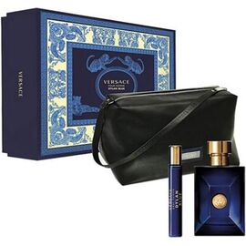 VERSACE DYLAN BLUE POUR HOMME EAU DE TOILETTE FOR MEN 100 ML + TOALETNÍ VODA 10 ML + KOSMETICKÁ TAŠTIČKA GIFT SET