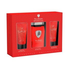 LAMBORGHINI SPORTIVO GIFT SET EDT 125 ML, SHOWER GEL 100 ML AND AFTER SHAVE BALSAM (AFTER SHAVE BALM) 100 ML