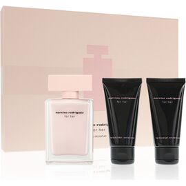 NARCISO RODRIGUEZ FOR HER EAU DE PARFUM FOR WOMEN 50 ML + TĚLOVÉ MLÉKO 50 ML + SPRCHOVÝ GEL 50 ML GIFT SET