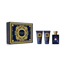 VERSACE DYLAN BLUE GIFT SET EDT 50 ML, SHOWER GEL DYLAN BLUE 50 ML AND BALM AFTER SHAVE DYLAN BLUE 50 ML