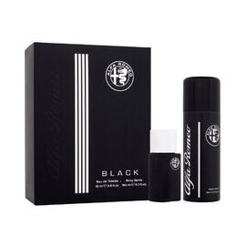 ALFA ROMEO BLACK GIFT SET EDT 15 ML AND BODY SPRAY 150 ML