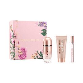 CAROLINA HERRERA 212 VIP ROSE GIFT SET EDP 80 ML, BODY LOTION 100 ML AND MINIATURE EDP 10 ML