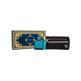 VERSACE EROS EAU DE PARFUM GIFT SET EDP 100 ML, MINIATURE EDP 10 ML AND COSMETIC BAG