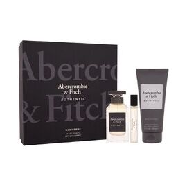 ABERCROMBIE & FITCH AUTHENTIC DÁRKOVÁ SADA EDT 100 ML, SPRCHOVÝ GEL 200 ML A MINIATURKA EDT 15 ML