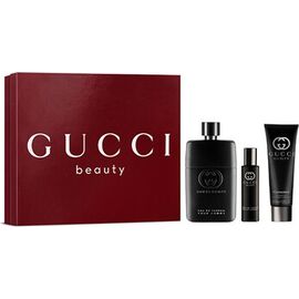 GUCCI GUILTY POUR HOMME EAU DE PARFUM DÁRKOVÁ SADA EDP 90 ML, SPRCHOVÝ GEL 50 ML A MINIATURKA EDP 15 ML