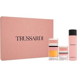 TRUSSARDI DÁRKOVÁ SADA EDP 90 ML, TĚLOVÉ MLÉKO 200 ML A VLASOVÁ MLHA 30 ML