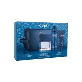 GUESS SEDUCTIVE BLUE FOR MEN GIFT SET EDT 100 ML, SHOWER GEL 100 ML, DEOSPRAY 226 ML AND COSMETIC BAG