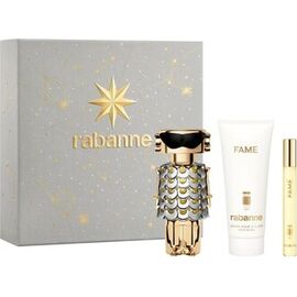 PACO RABANNE FAME DÁRKOVÁ SADA EDP 50 ML, TĚLOVÉ MLÉKO 100 ML A MINIATURKA EDP 10 ML