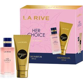 LA RIVE HER CHOICE DÁRKOVÁ SADA EDP 100 ML A SPRCHOVÝ GEL 100 ML