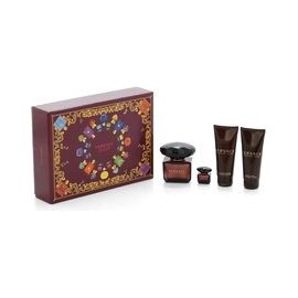 VERSACE CRYSTAL NOIR GREAT GIFT SET EDT 90 ML, CRYSTAL NOIR BODY LOTION 100 ML SHOWER GEL 100 ML CRYSTAL NOIR AND MINIATURES CRYSTAL NOI