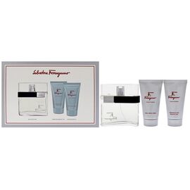 SALVATORE FERRAGAMO F BY FERRAGAMO POUR HOMME GIFT SET EDT 100 ML, SHOWER GEL 75 ML A BALZÁM PO HOLENÍ 75 ML