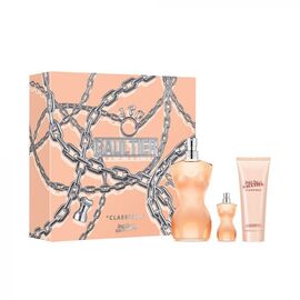 JEAN PAUL GAULTIER CLASSIQUE GIFT SET EDT 100 ML, TĚLOVÉ MLÉKO 75 ML A MINIATURKA EDT 6 ML