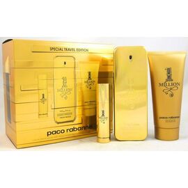 PACO RABANNE 1 MILLION GIFT SET EDT 100 ML, SPRCHOVÝ GEL 1 MILLION 100 ML A MINIATURE 1 MILLION EDT 10 ML