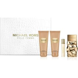 MICHAEL KORS POUR FEMME DÁRKOVÁ SADA EDP 100 ML, TĚLOVÉ MLÉKO 100 ML, SPRCHOVÝ GEL 100 ML A MINIATURKA EDP 10 ML