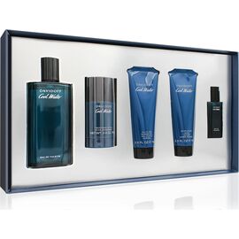 DAVIDOFF COOL WATER MAN DÁRKOVÁ SADA EDT 125 ML, BALZÁM PO HOLENÍ 75 ML, SPRCHOVÝ GEL 75 ML, DEOSTICK 70 G A MINIATURKA 15 ML