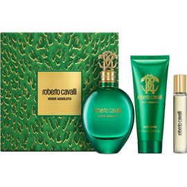 CAVALLI ROBERTO SIGNATURE VERDE ASSOLUTO DÁRKOVÁ SADA EDP 75 ML, TĚLOVÉ MLÉKO 100 ML A MINIATURKA EDP 15 ML