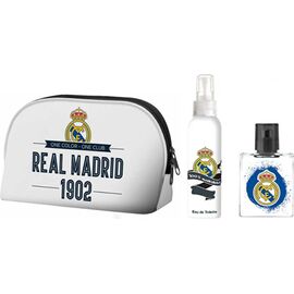 REAL MADRID DÁRKOVÁ SADA EDT 50 ML, TĚLOVÝ SPREJ 100 ML A KOSMETICKÁ TAŠKA