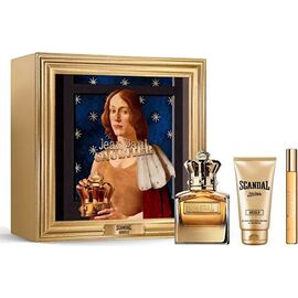 JEAN PAUL GAULTIER SCANDAL ABSOLU POUR HOMME DÁRKOVÁ SADA PARFUM 100 ML, MINIATURKA EDP 10 ML A SPRCHOVÝ GEL 75 ML 100ML