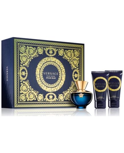 VERSACE DYLAN BLUE POUR FEMME EDP 50 ML + BODY LOTION 50 ML + SHOWER GEL 50 ML GIFT SET