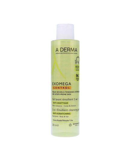 A-DERMA EXOMEGA CONTROL EMOLLIENT CLEANSING GEL 200ML