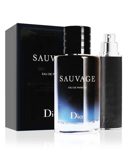 DIOR SAUVAGE GIFT SET EDP 100 ML + EDP 10 ML REFILLABLE BOTTLE