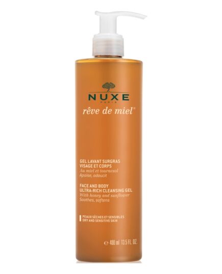 NUXE REVE DE MIEL FACE & BODY ULTRA-RICH CLEANSING SHOWER GEL 400ML