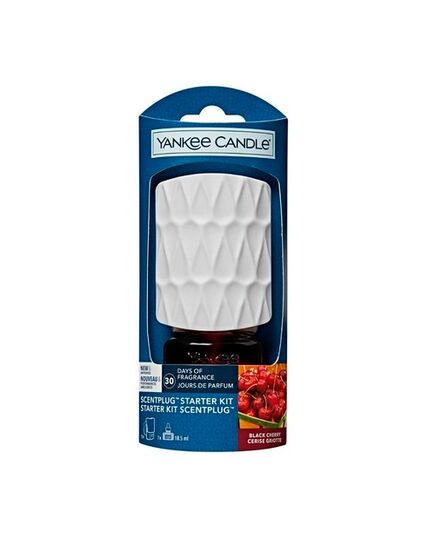 YANKEE CANDLE ELECTRIC ORGANIC KIT BLACK CHERRY SCENT INTO THE DRAWER